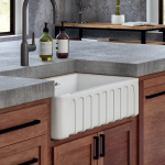Louise fluted ceramic sink
