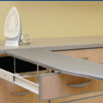Concealed ironing board 