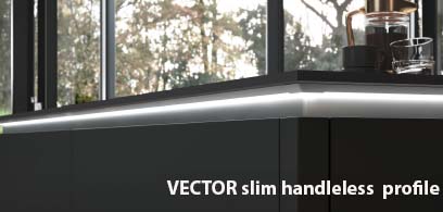 Vector Slim handleless profile